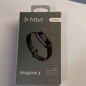 Fitbit Inspire 3 Google Heart Rate Monitor Health & Fitness Tracker | Black NIB